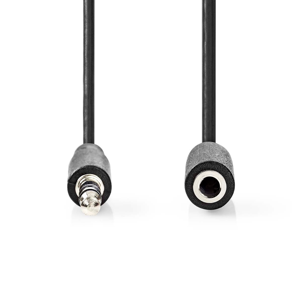 Stereo Audio Cable | 3.5 mm Male | 3.5 mm Female | Nickel Plated | 1.00 m | Round | Label