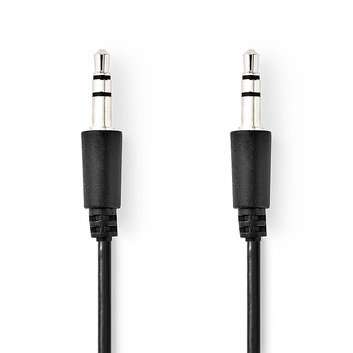 Stereo Audio Cable | 3.5 mm Male | 3.5 mm Male | Nickel Plated | 1.00 m | Round | Black | Label