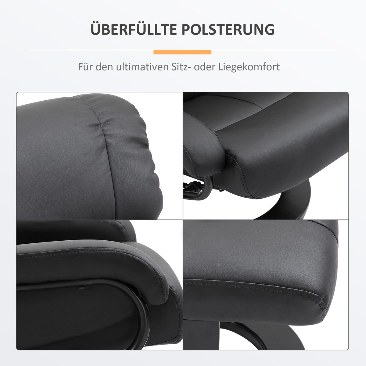 Stool, Massage, Black, 76X80X102Cm