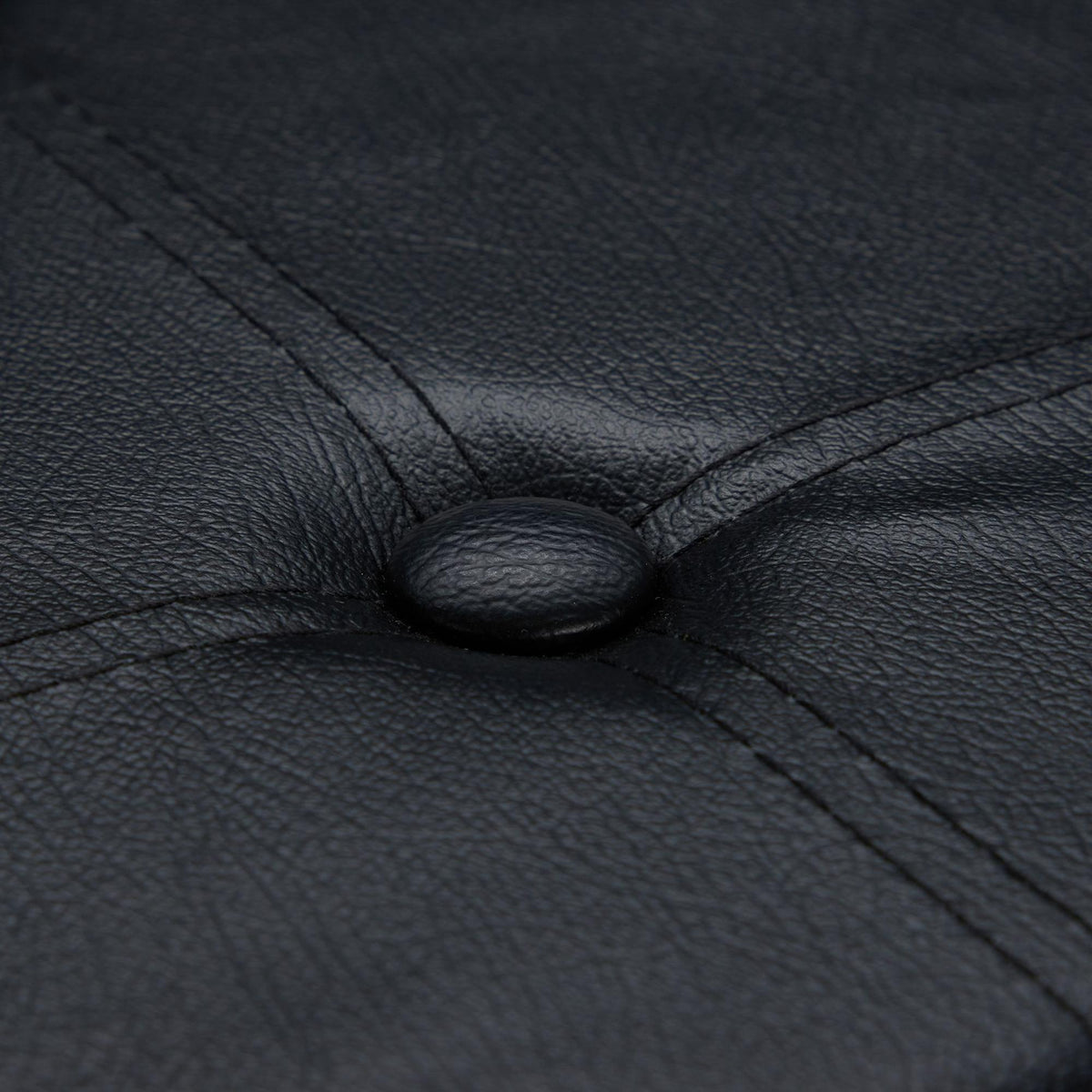 Stool in artificial leather with storage space