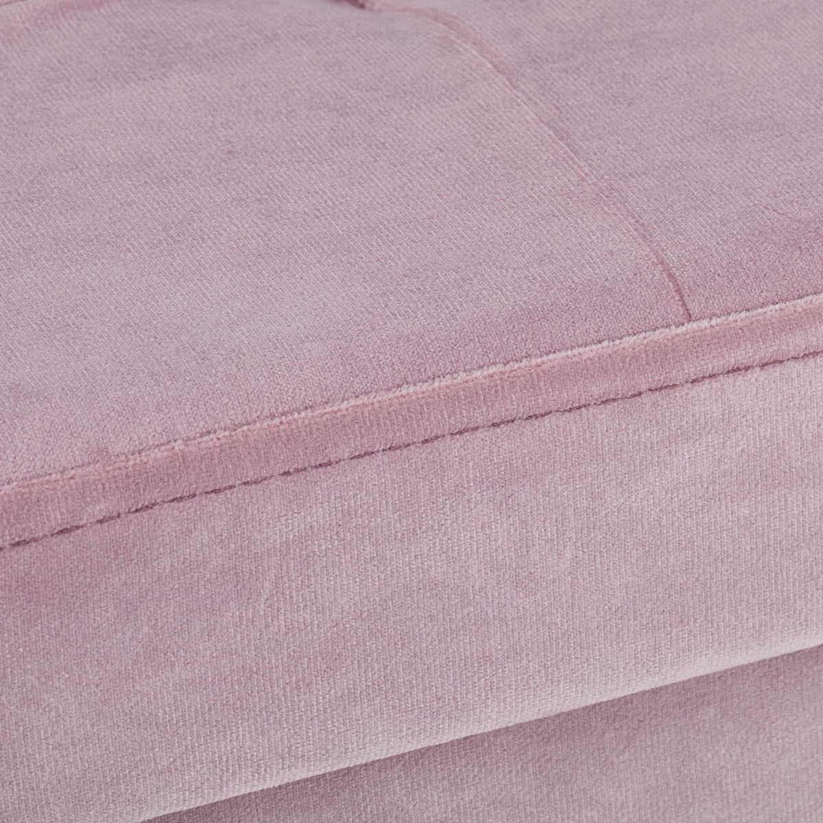 Stool in pink velvet