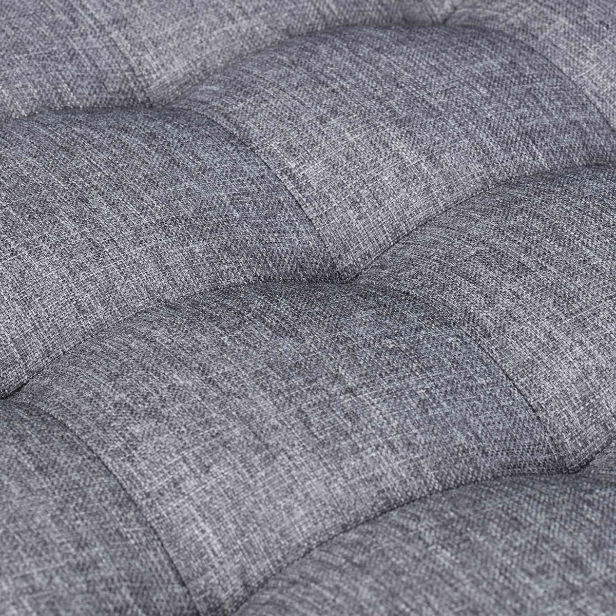 Stool with padding in gray