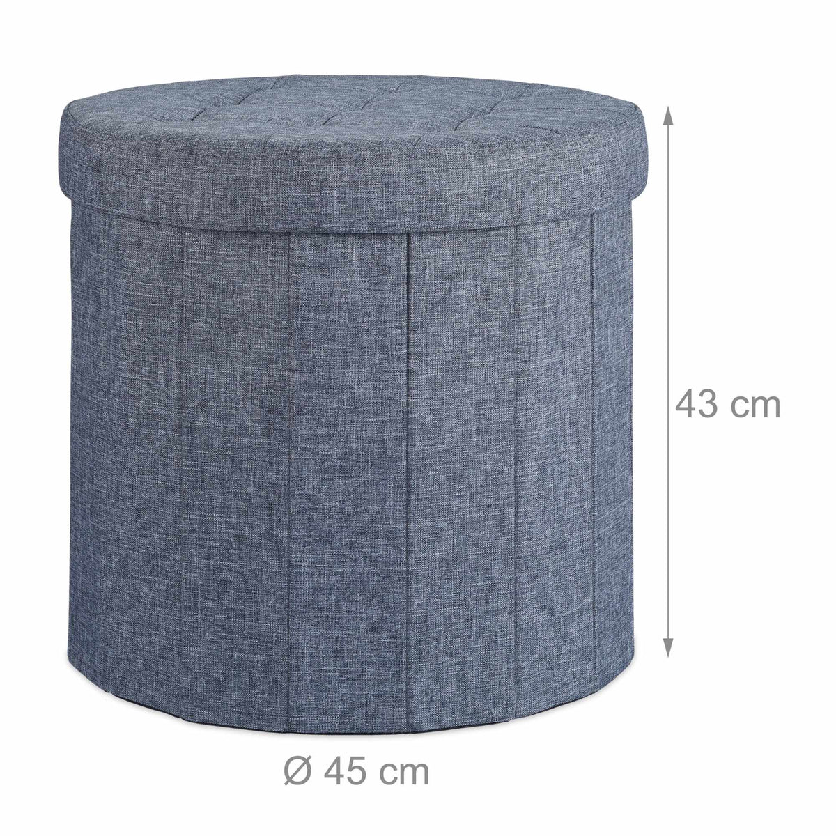 Stool with storage space size L round