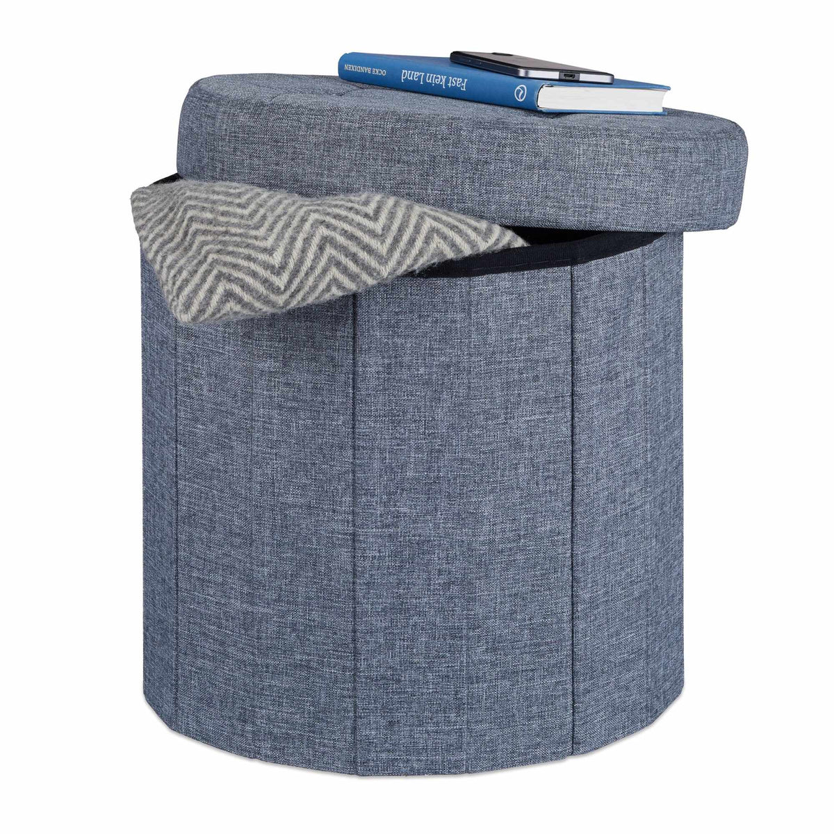 Stool with storage space size M round