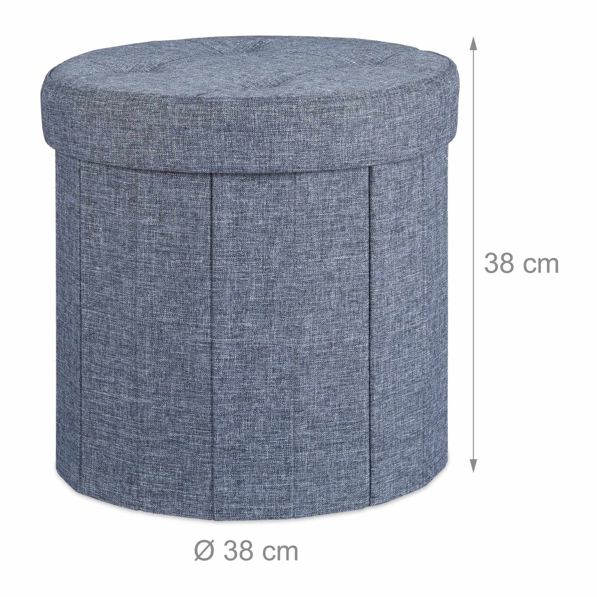 Stool with storage space size M round