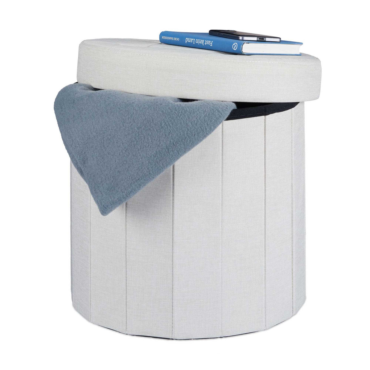 Stool with storage space size M round