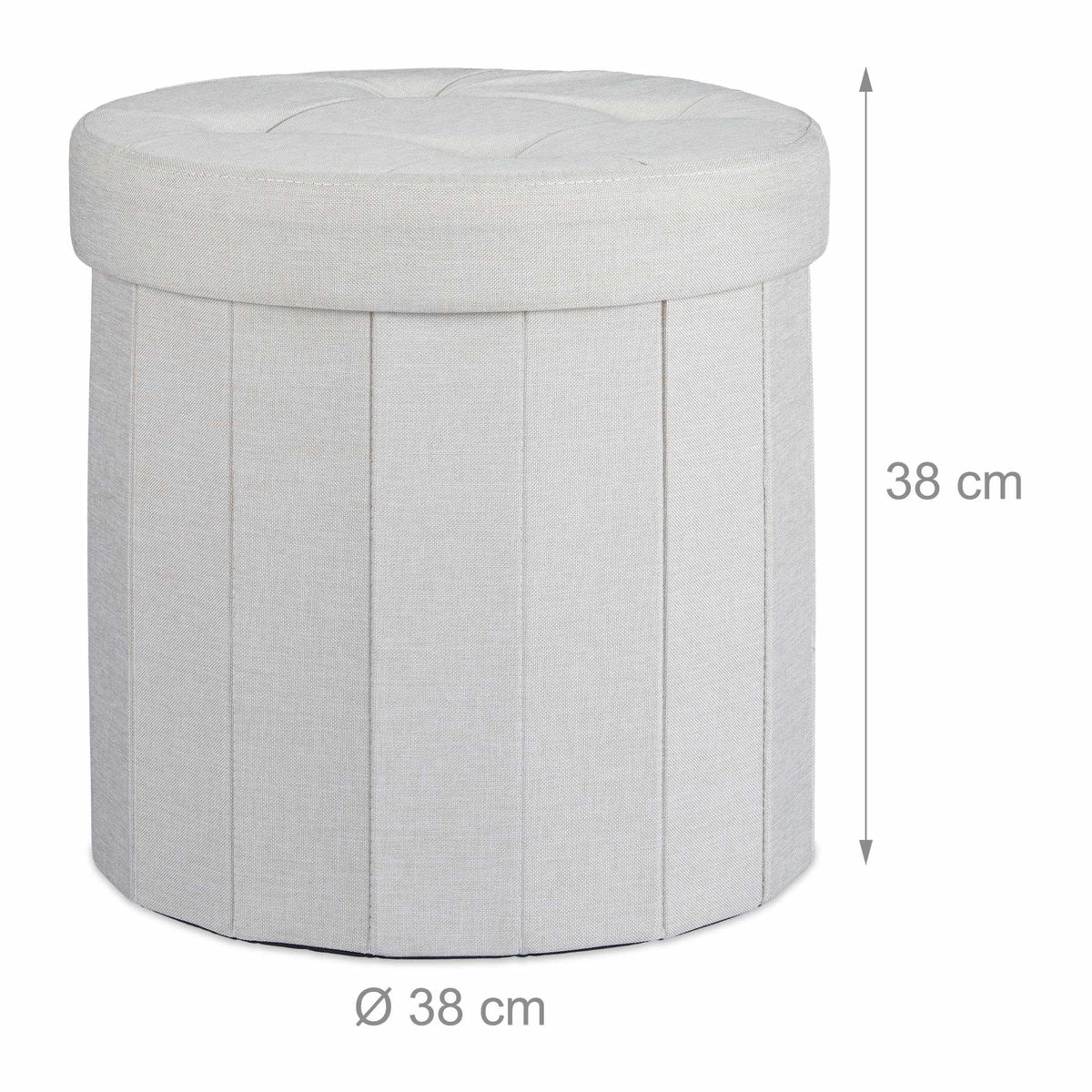 Stool with storage space size M round