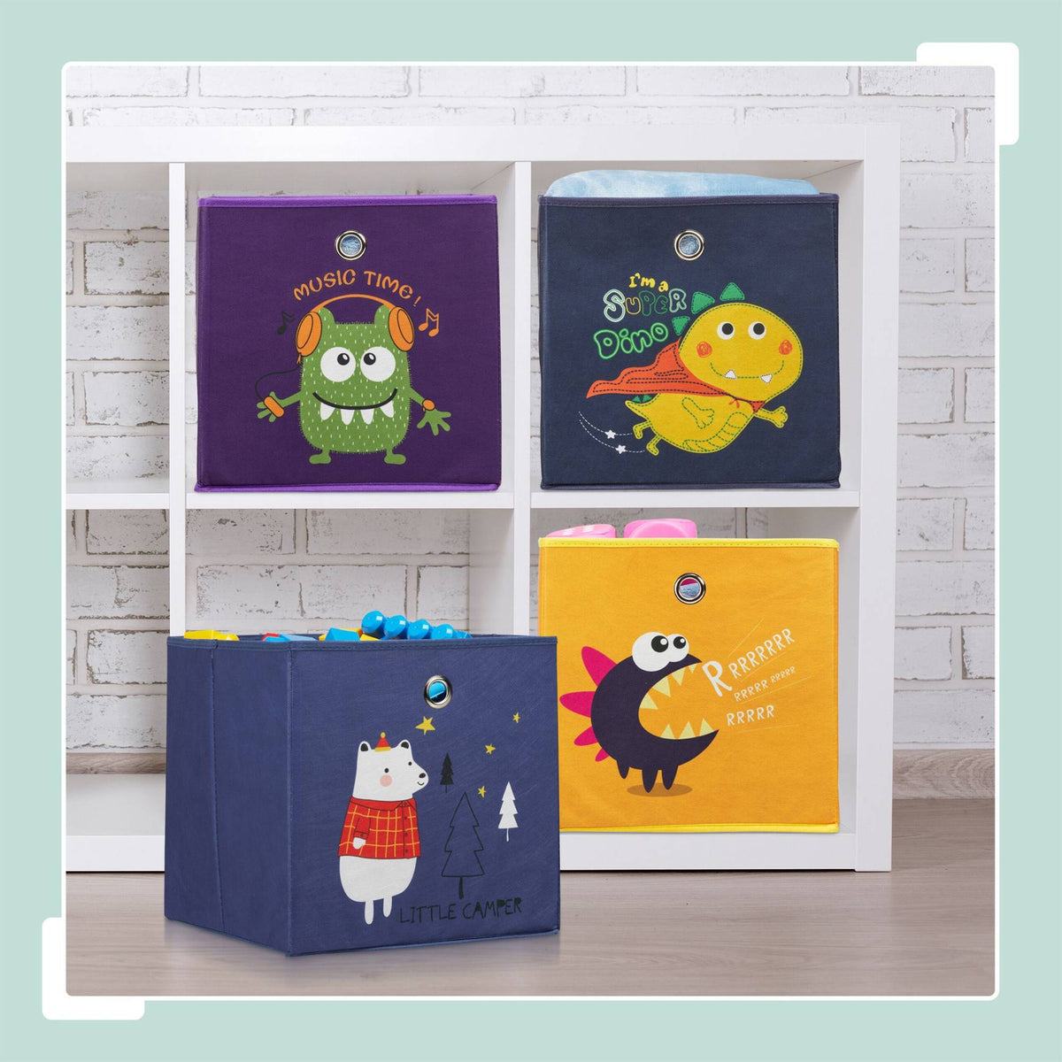 Storage Box for Kids Set of 4