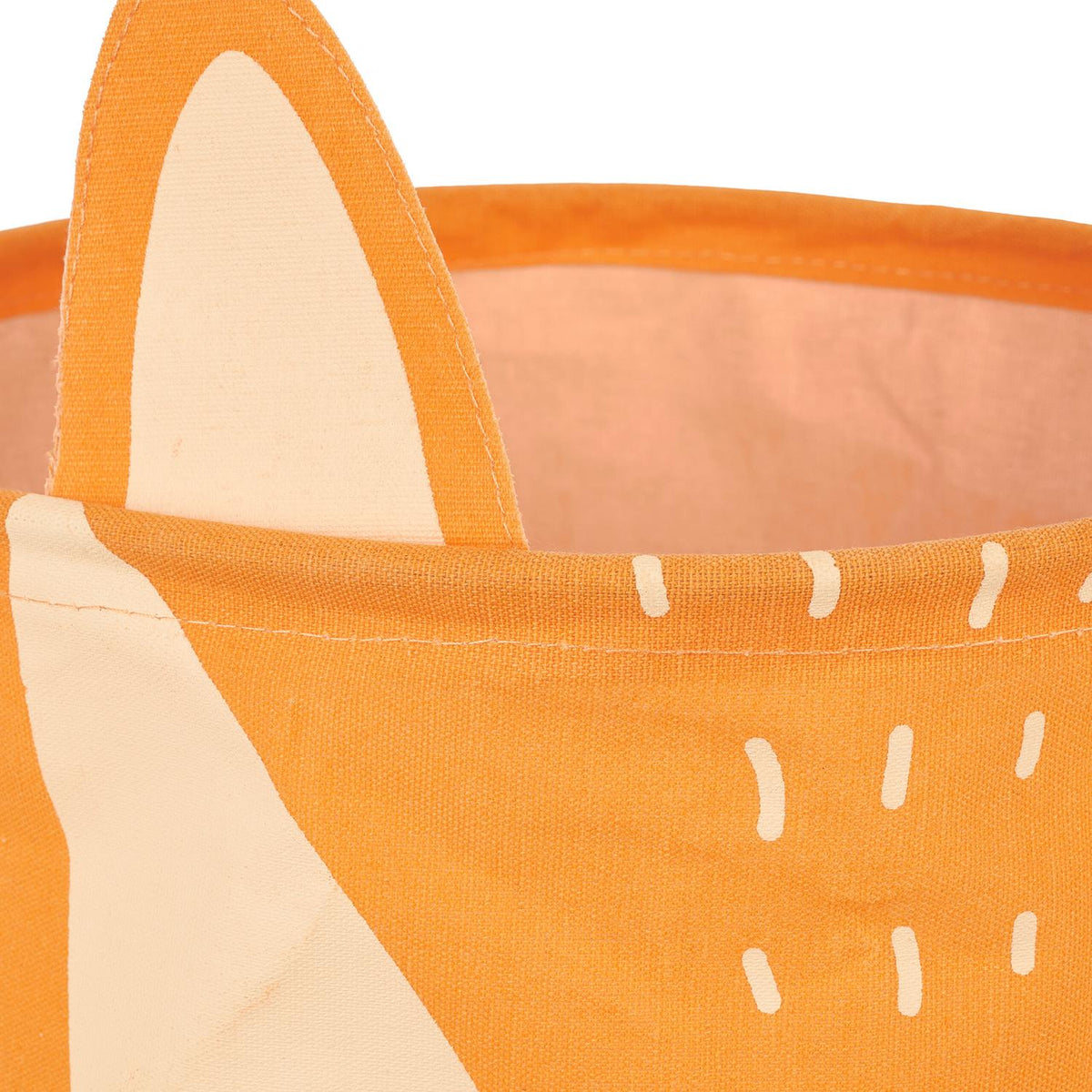 Storage basket for children with fox motif