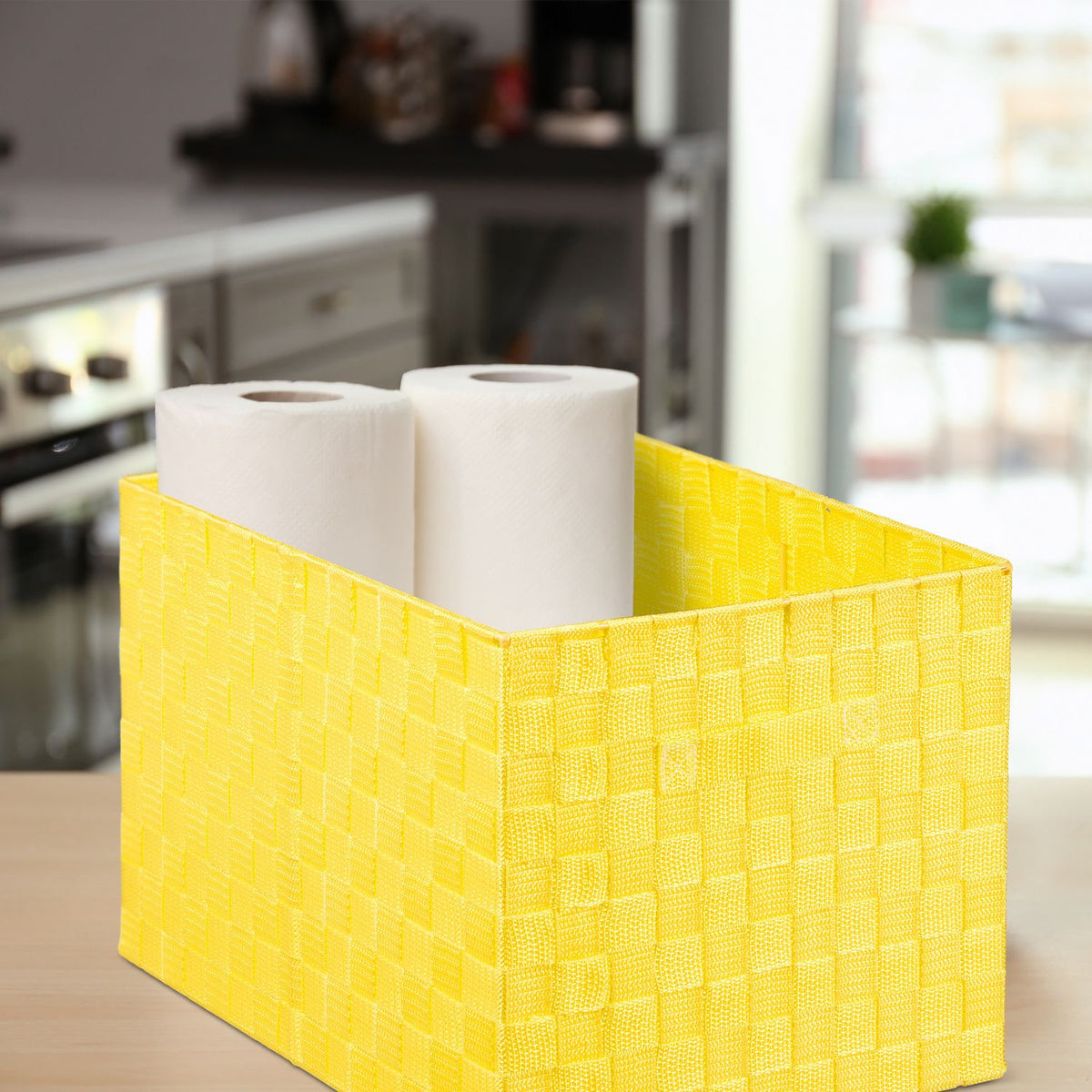 Storage basket with 5 compartments