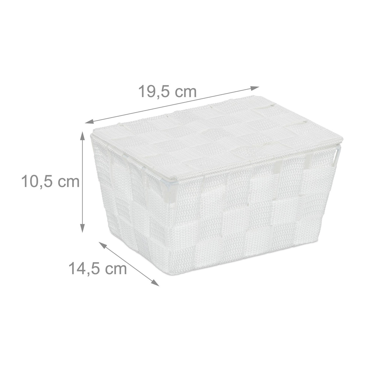 Storage basket with lid