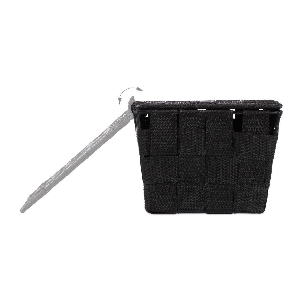 Storage basket with lid