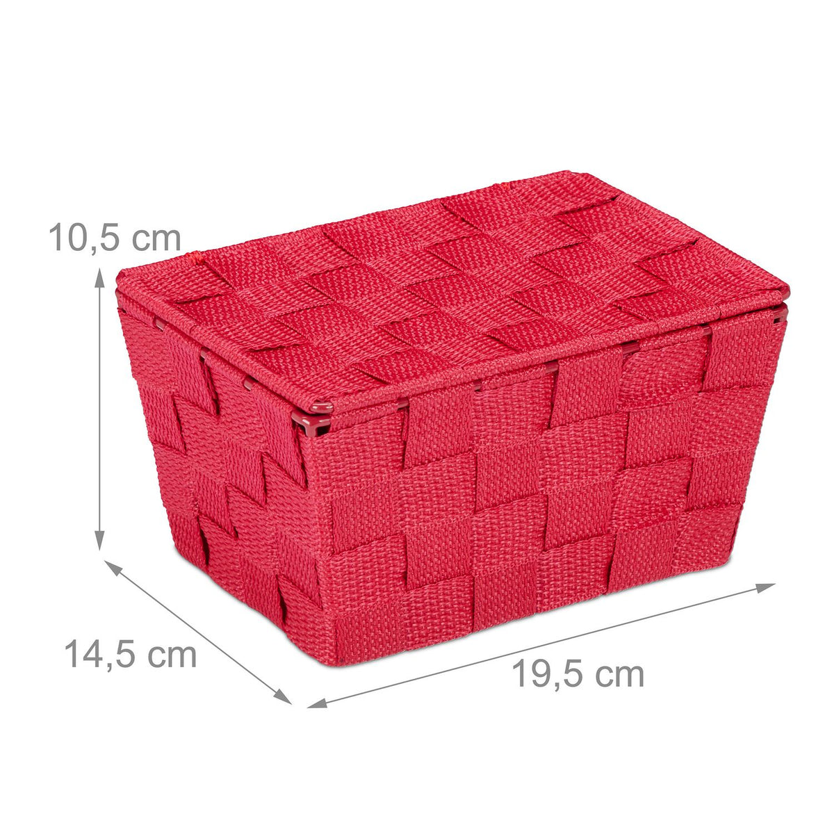 Storage basket with lid