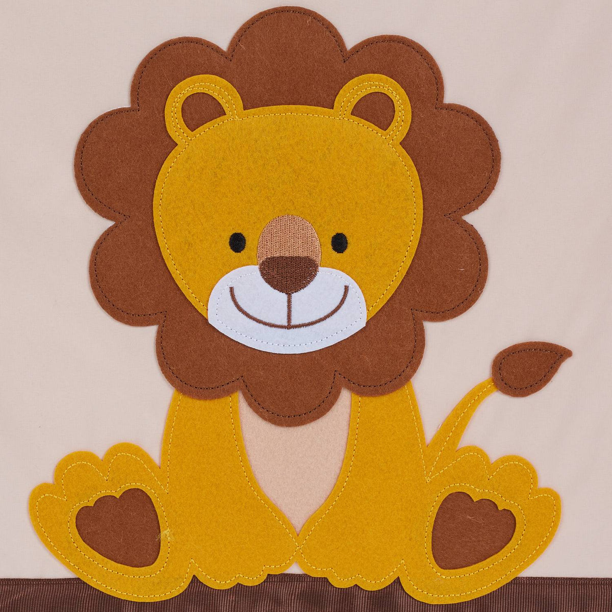 Storage box with lion motif