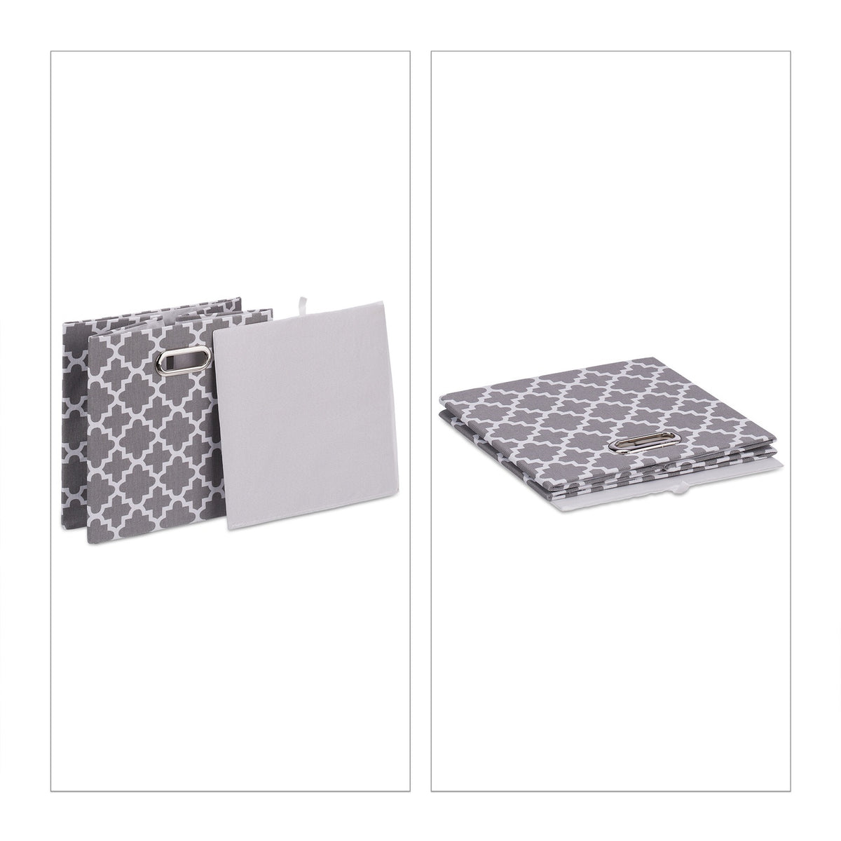 Storage box with patterns in a set of 2