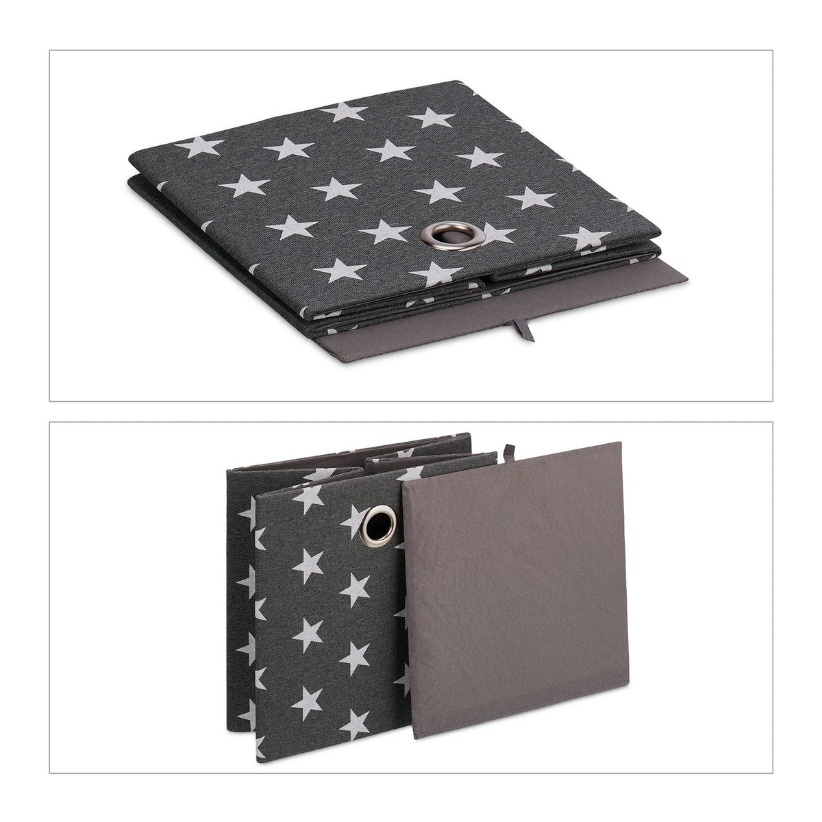 Storage box with stars in a set of 2