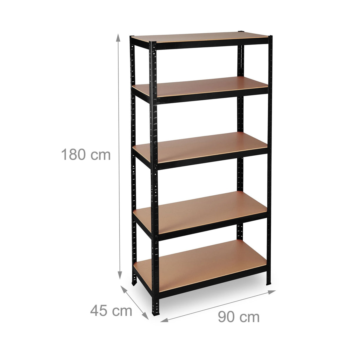 Storage shelf 1325 kg black