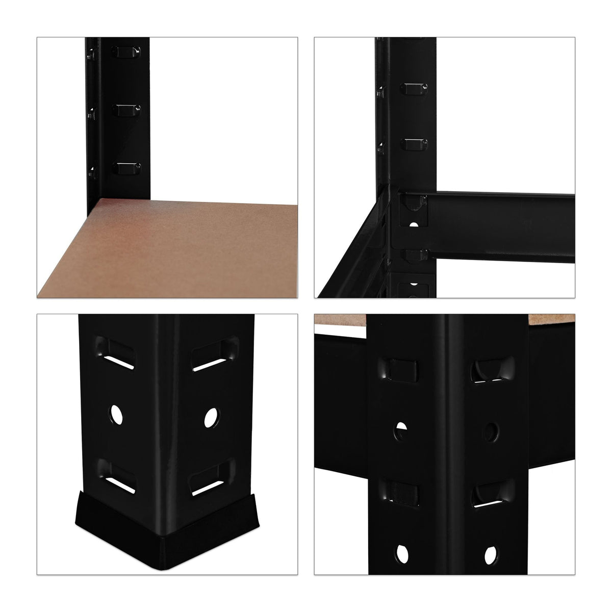 Storage shelf 180x90x60 black