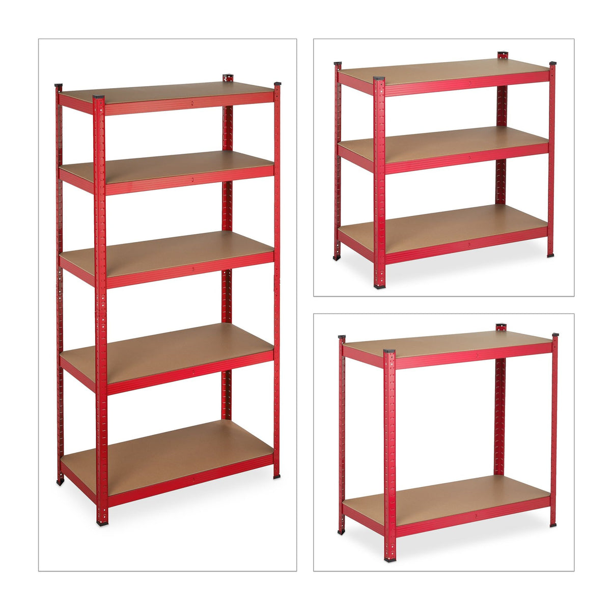 Storage shelf red