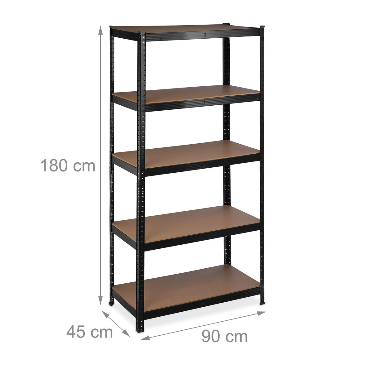 Storage shelf with 5 shelves