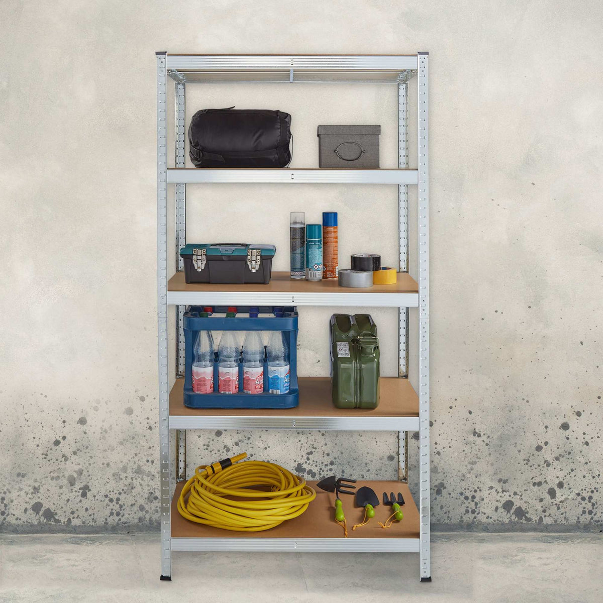 Storage shelf with 5 shelves
