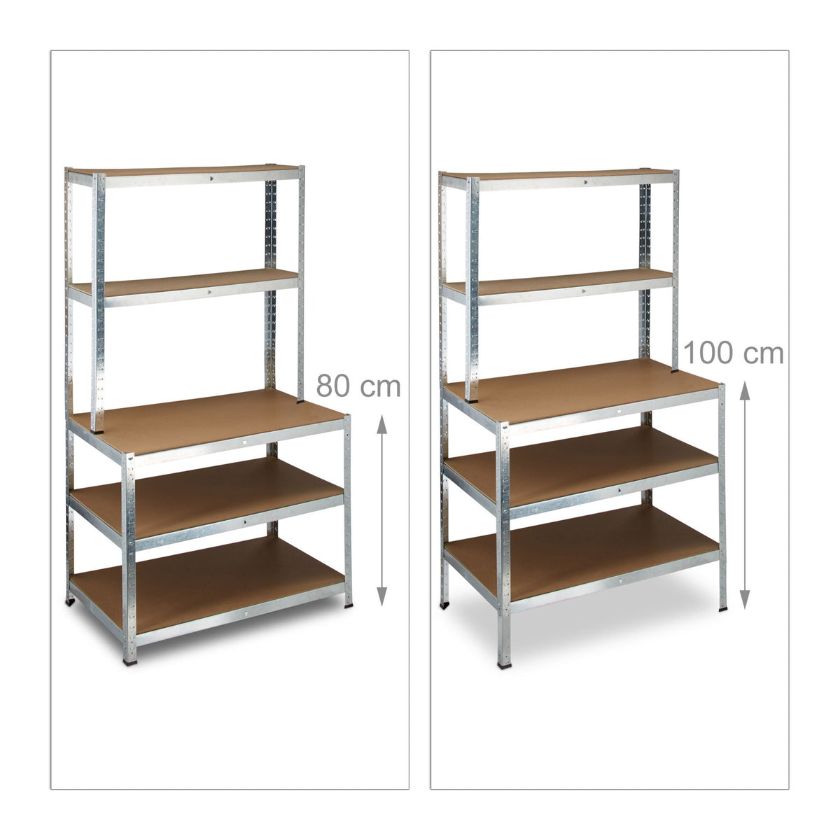Storage shelf with workbench