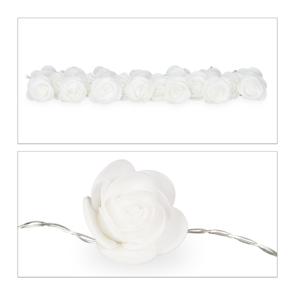 String of lights roses