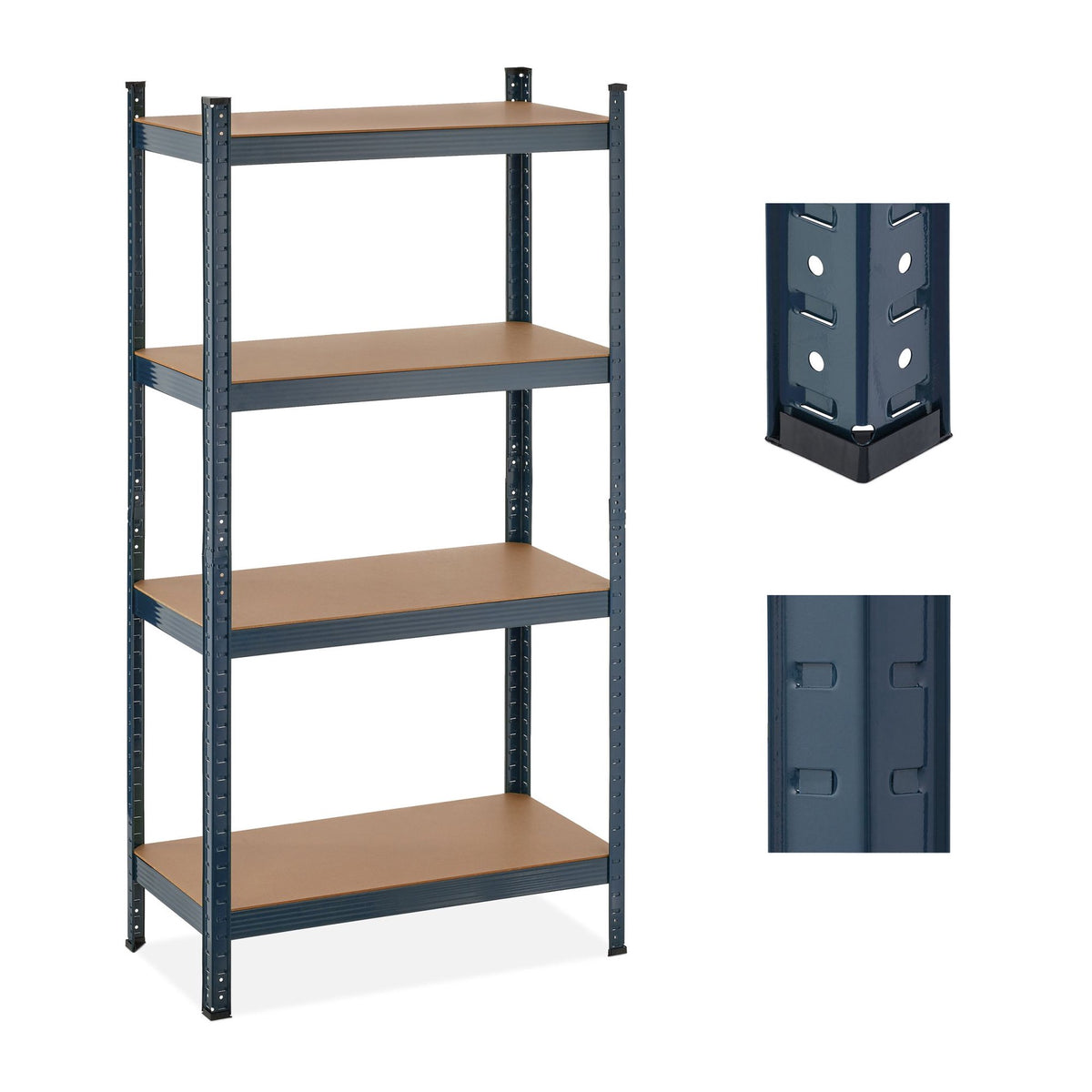 Strong shelves with 4 levels anthracite