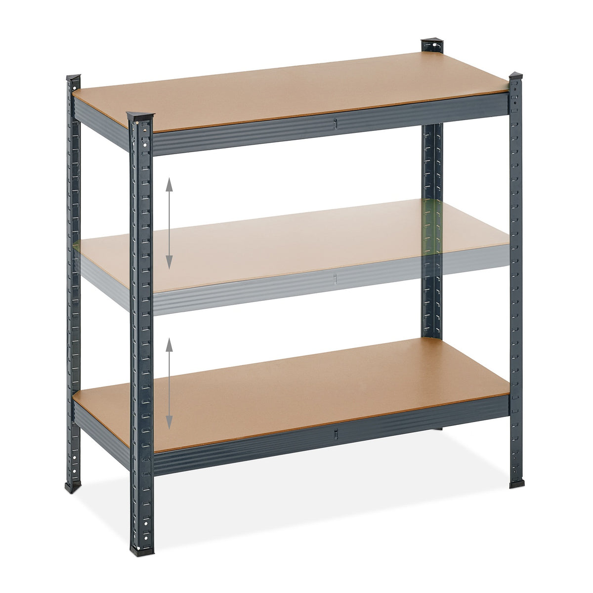 Strong shelves with 5 levels