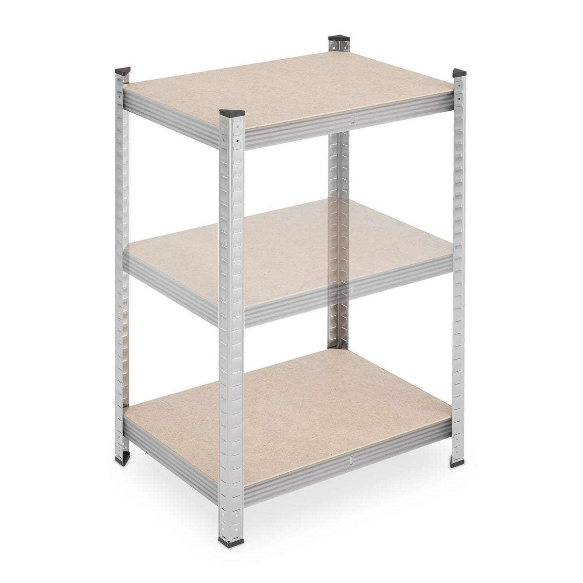 Strong shelves with 5 levels in a set of 2