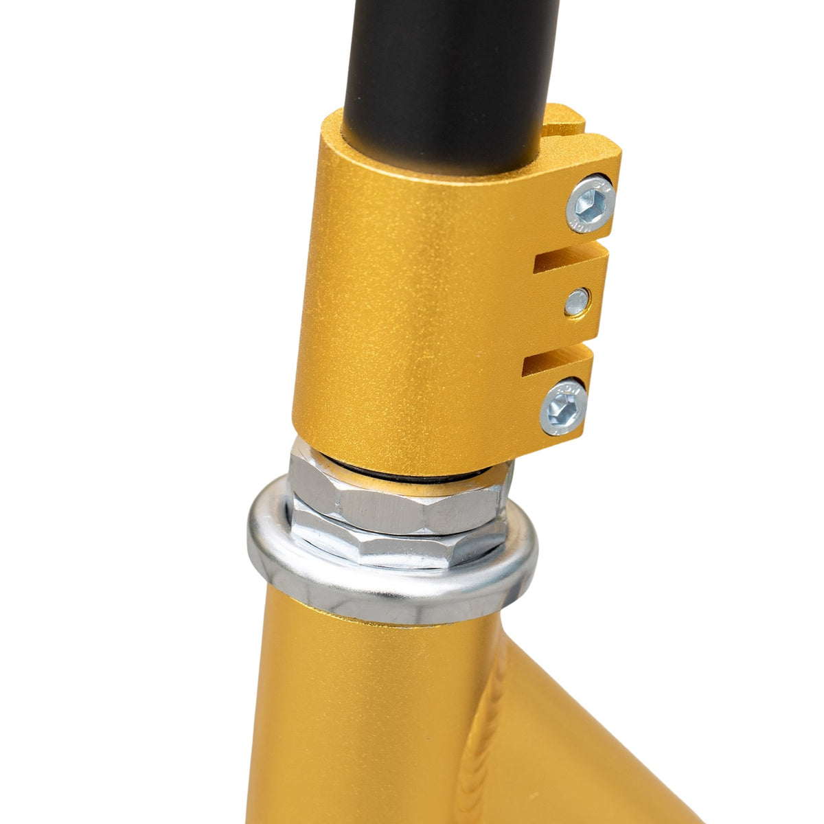 Stunt Scooter Kick Scooter For Tricks, With Rubber Grips & Rear Wheel Brake, 360° Steering, Gold, 65X48.5X83Cm, From 14 Years