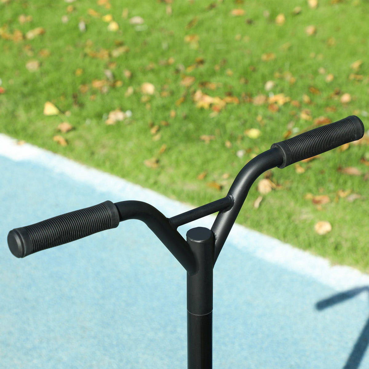Stunt scooter, fun scooter, stunt scooter with ABEC 9 ball bearings, kick scooter with 100 mm imitation leather wheels, kick scooter, city scooter, trick scooter for children aged 14 and over
