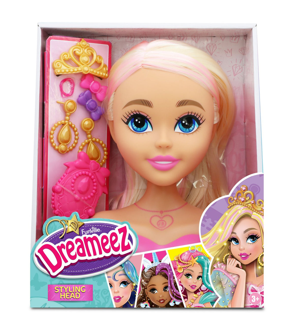 Styling Head Playset with Accessories for Kids 3+