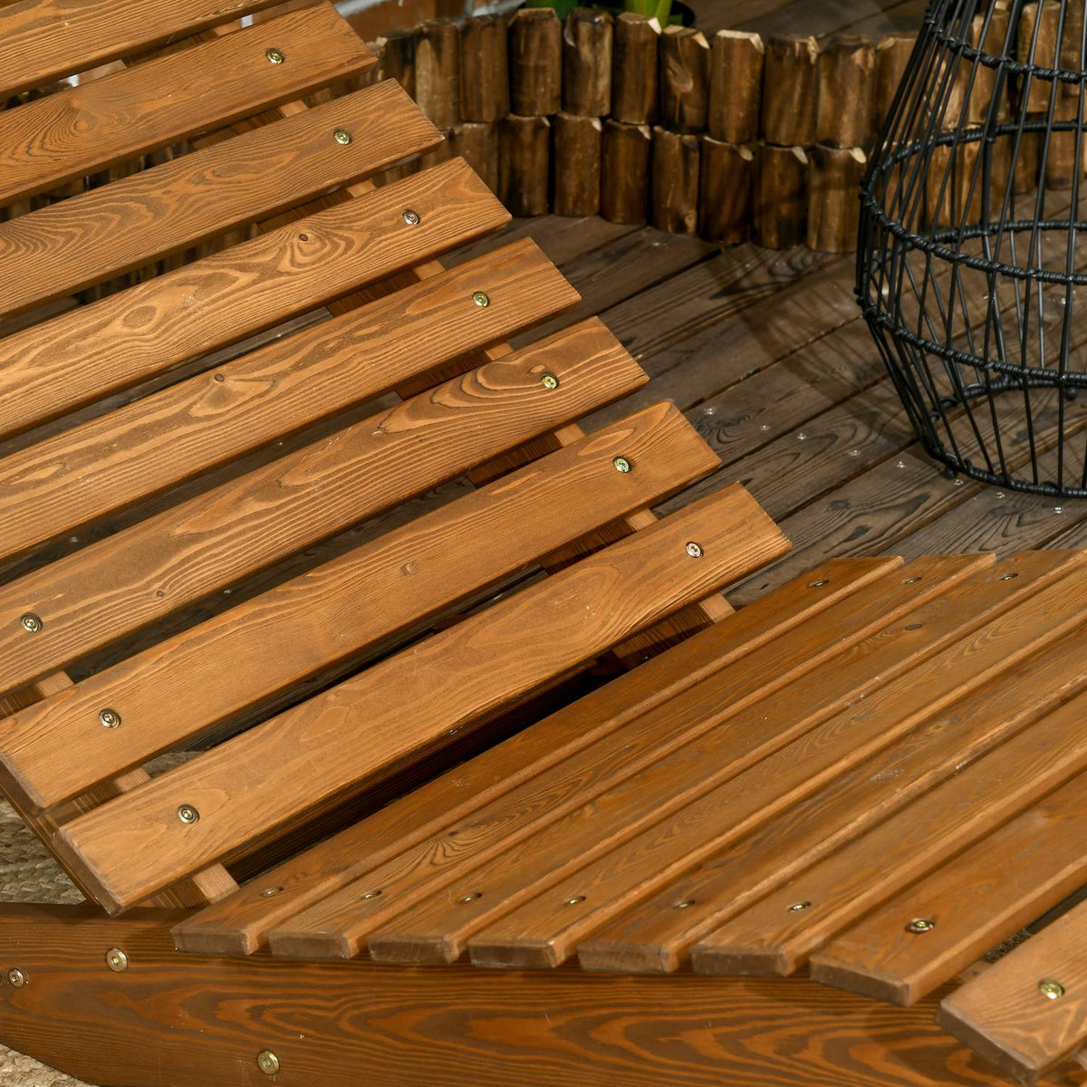 Sun Lounger, Deck Chair, Garden Lounger, Relaxation Lounger For Pool, Balcony, Up To 120Kg, Solid Wood, Teak, 66X170X77Cm