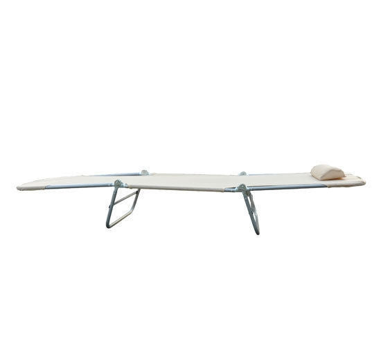 Sun Lounger Garden Lounger Relax Lounger Bathroom Lounger Two-Legged Lounger 4 Colors (Cream)