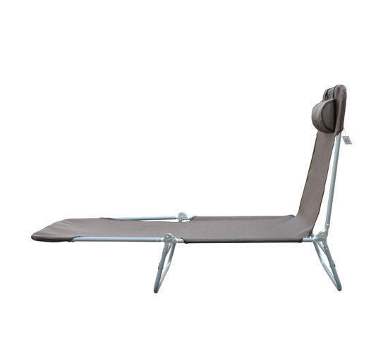 Sun Lounger, Garden Lounger, Relaxation Lounger, Bathroom Lounger, Two-Legged Lounger, Brown For Garden And Terrace