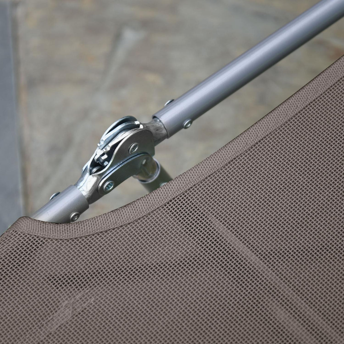 Sun Lounger, Garden Lounger, Relaxation Lounger, Bathroom Lounger, Two-Legged Lounger, Brown For Garden And Terrace