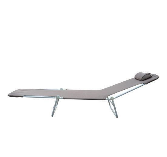 Sun Lounger, Garden Lounger, Relaxation Lounger, Bathroom Lounger, Two-Legged Lounger, Brown For Garden And Terrace