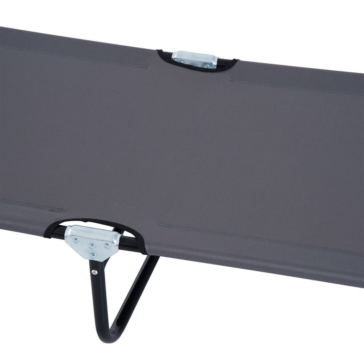 Sun Lounger, Garden Lounger, Three-Legged Lounger, Relaxation Lounger With Reading Window, Face Opening, Grey