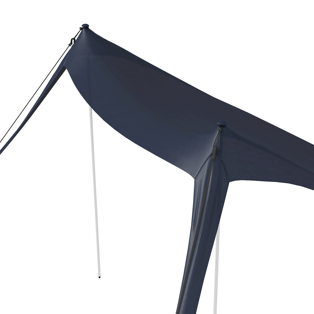Sun Protection Canopy Waterproof Awning 2.15X2X2M With Uv Protection, Steel Poles & Carry Bag, For Camping, Travel, Fishing