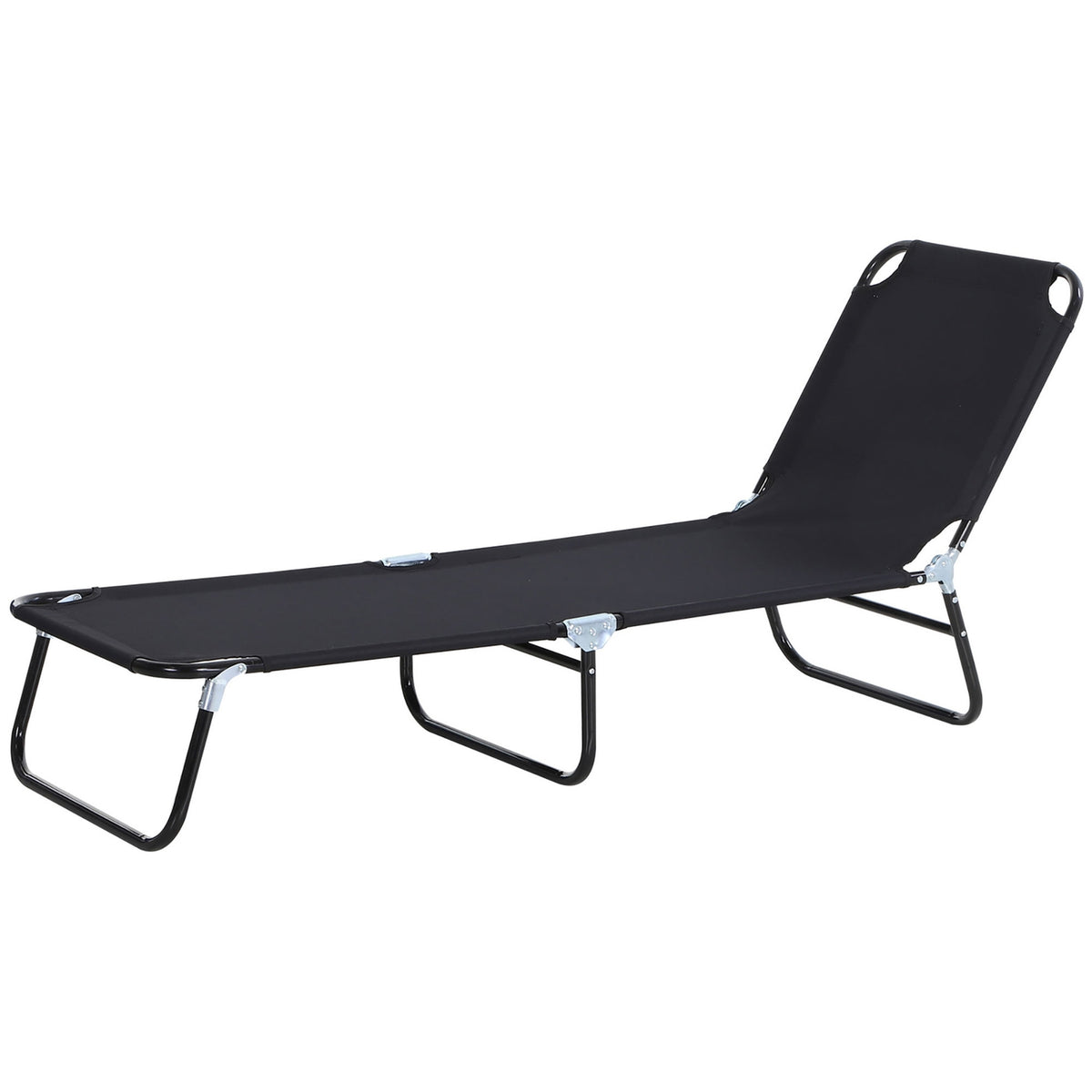 Sun lounger garden lounger adjustable backrest deck chair relaxation lounger camping lounger for garden balcony 188 x 56 x 28cm