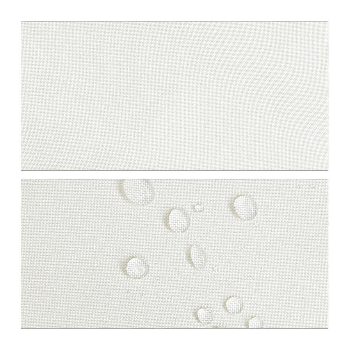 Sun sail polyester triangular cream colored