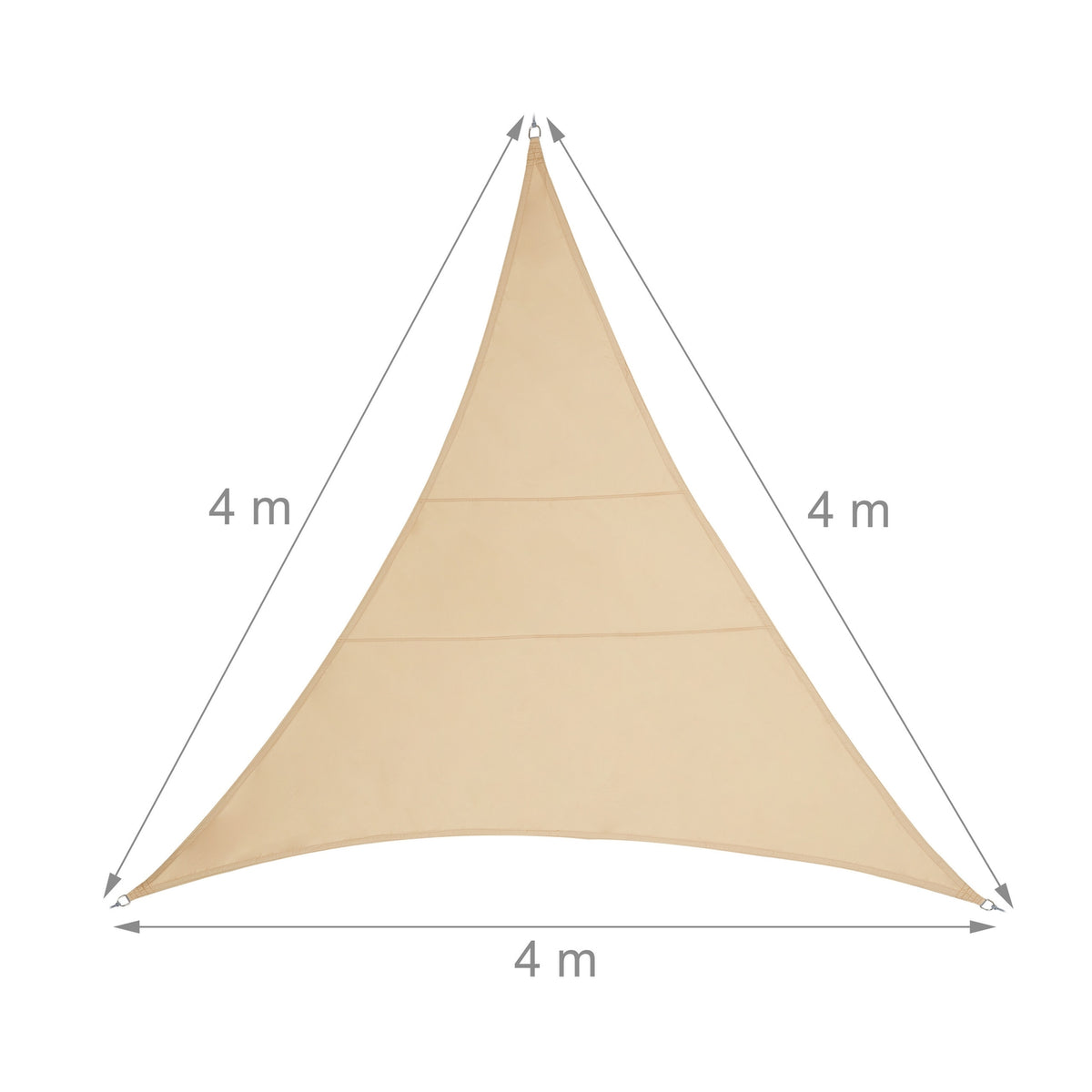 Sun sail polyester triangular sand