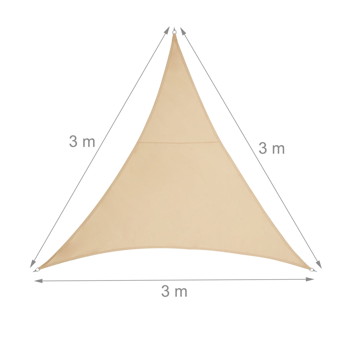 Sun sail polyester triangular sand