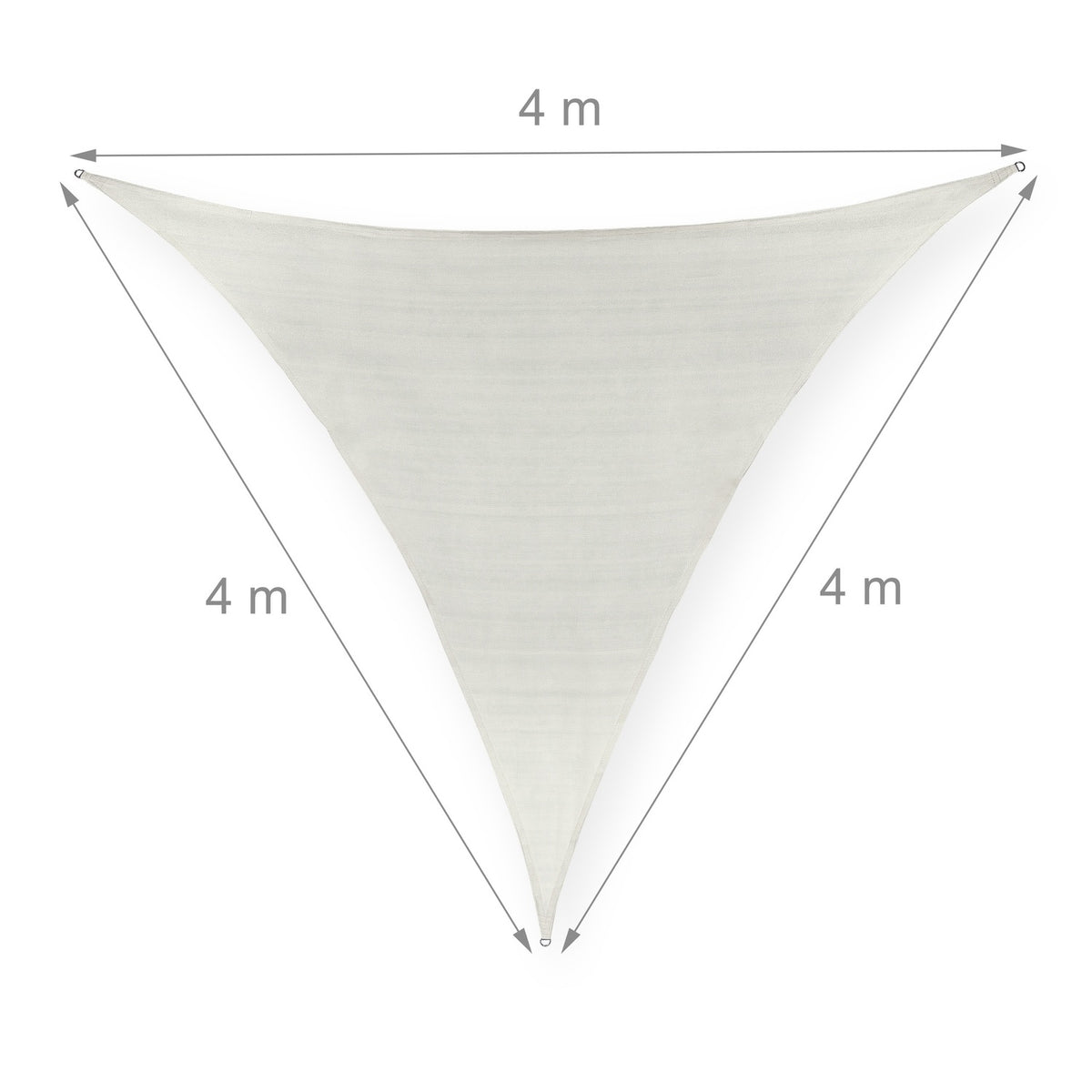 Sun sail polyethylene triangular white