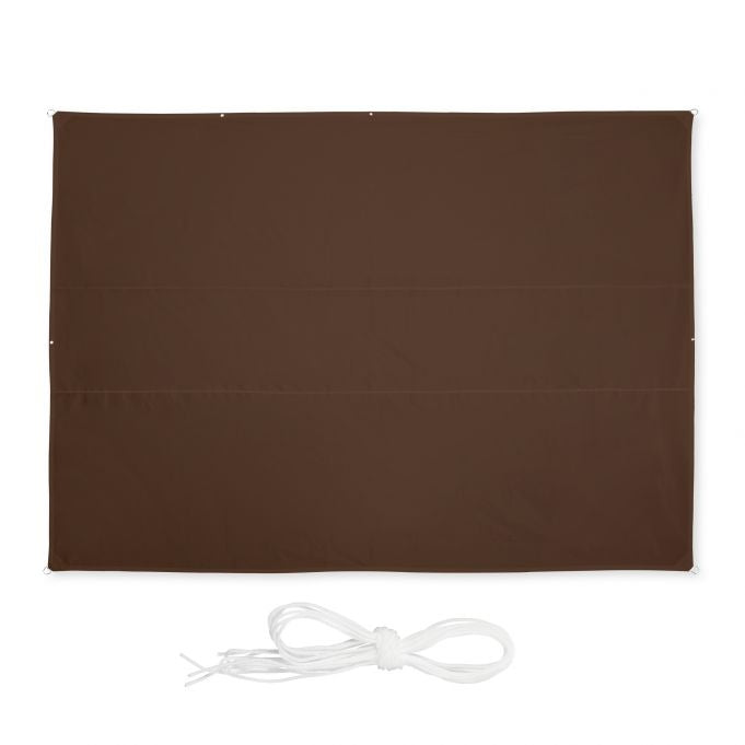 Sun sail rectangular brown