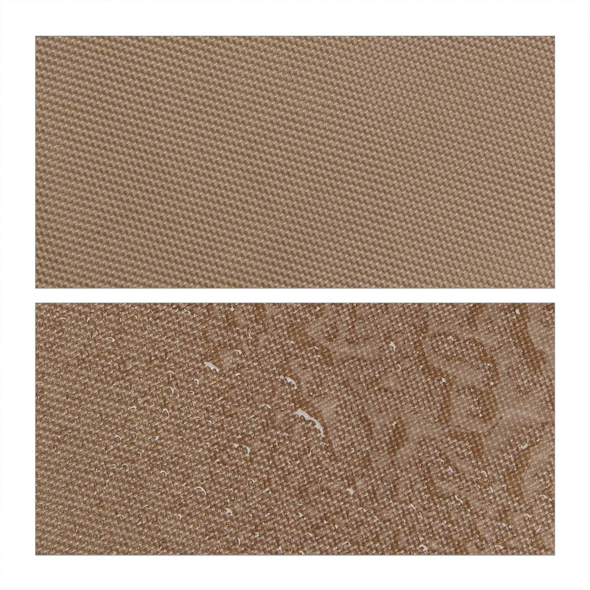 Sun sail rectangular coffee brown