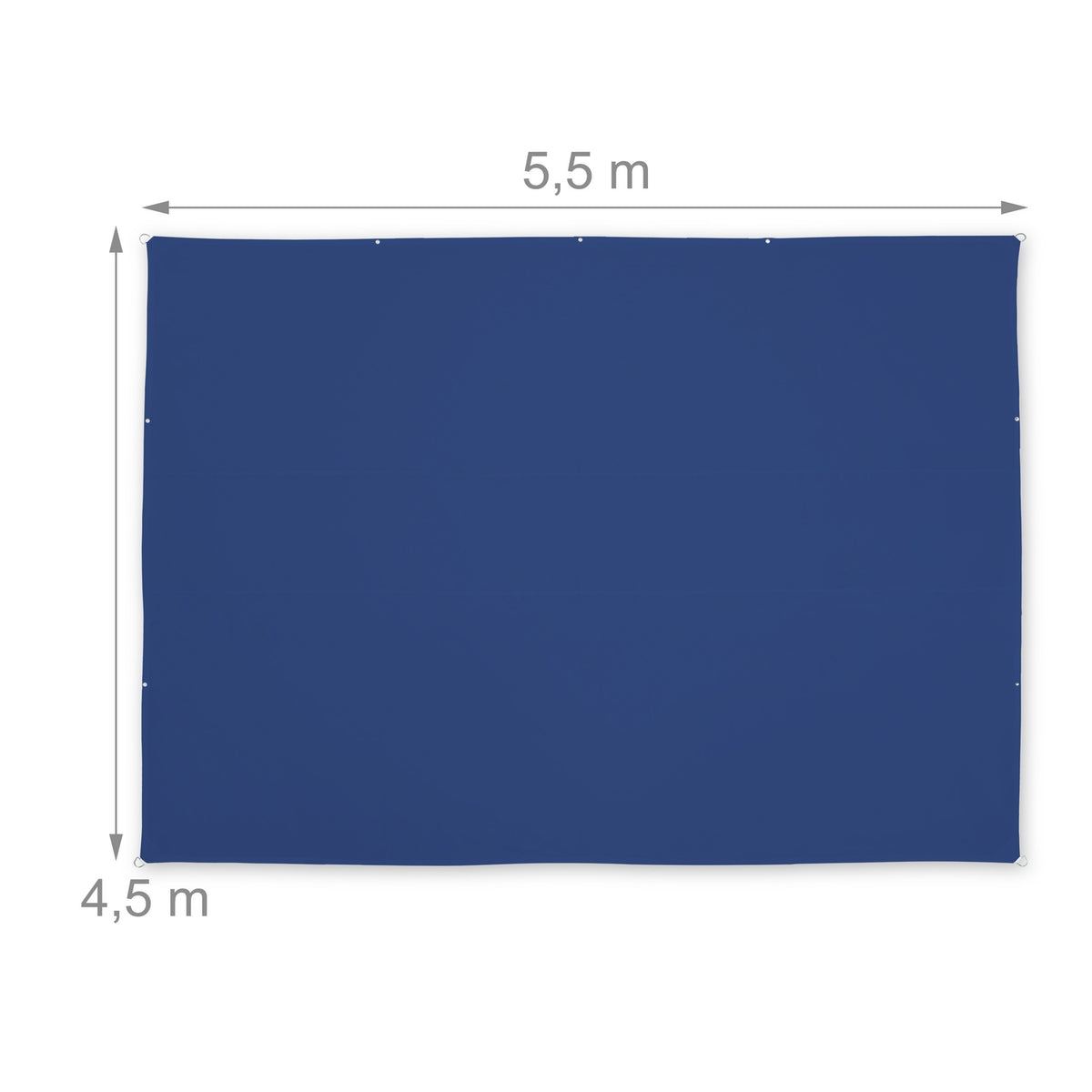 Sun sail rectangular dark blue
