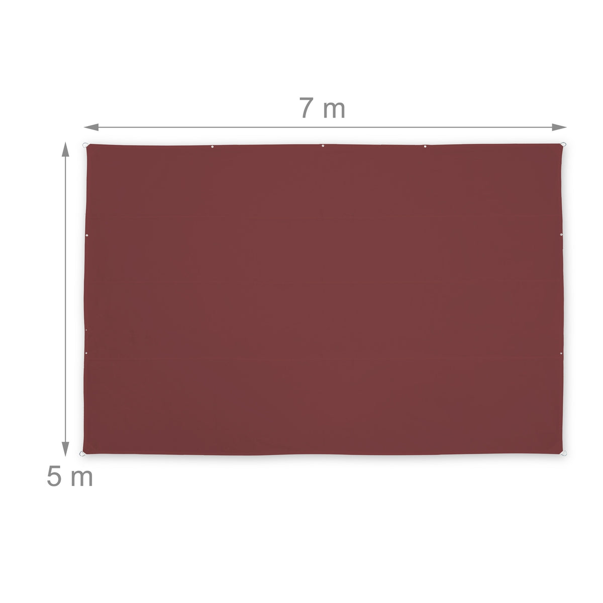 Sun sail rectangular maroon