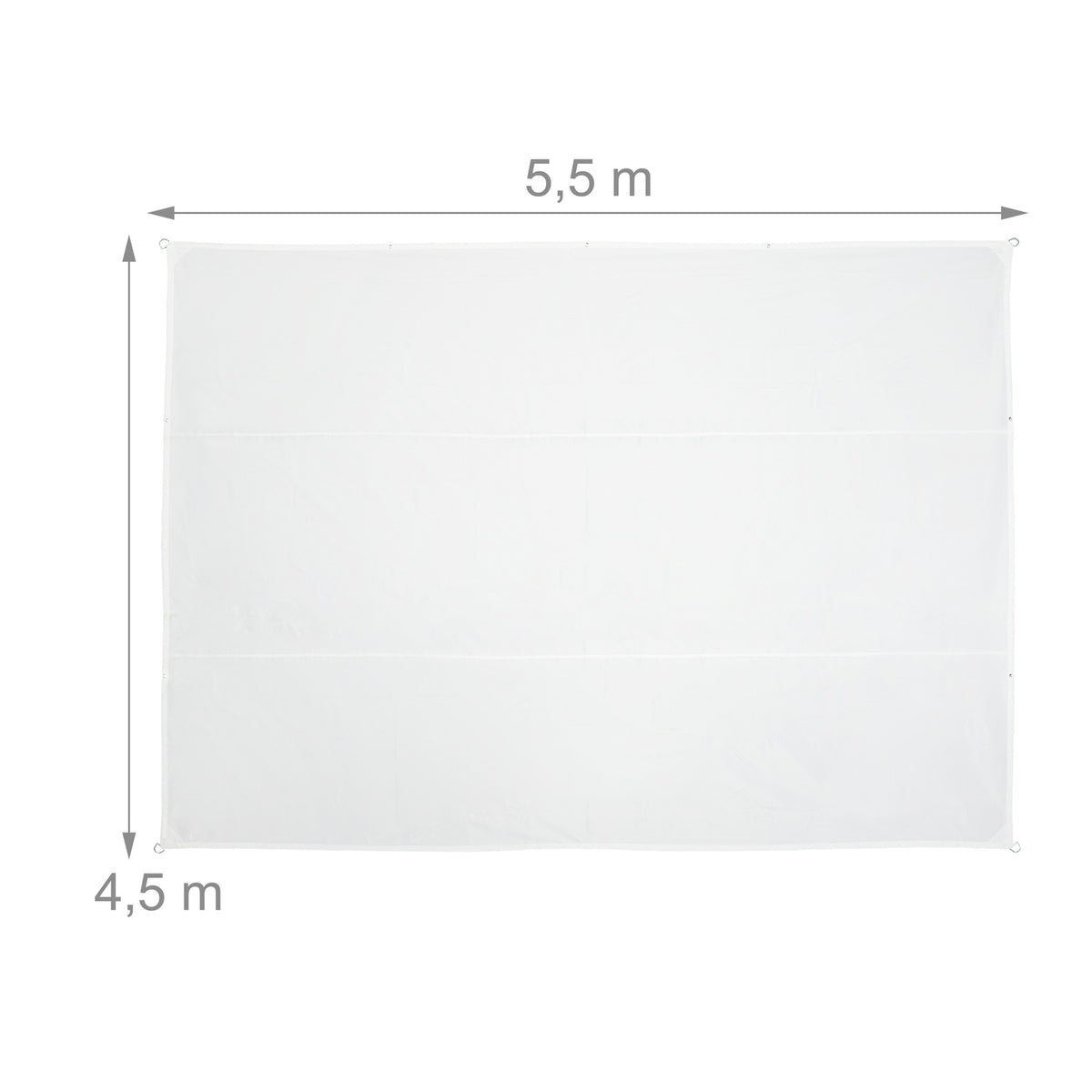 Sun sail rectangular white